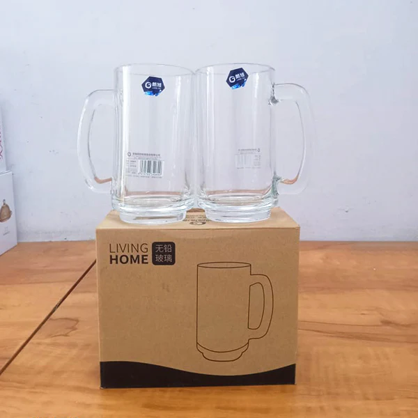 AM5384 Living Home Beer Glasses - 355ml Transparent Glasses for Beer, Drinks, Cocktail (Set of 2Pcs) - Image 8