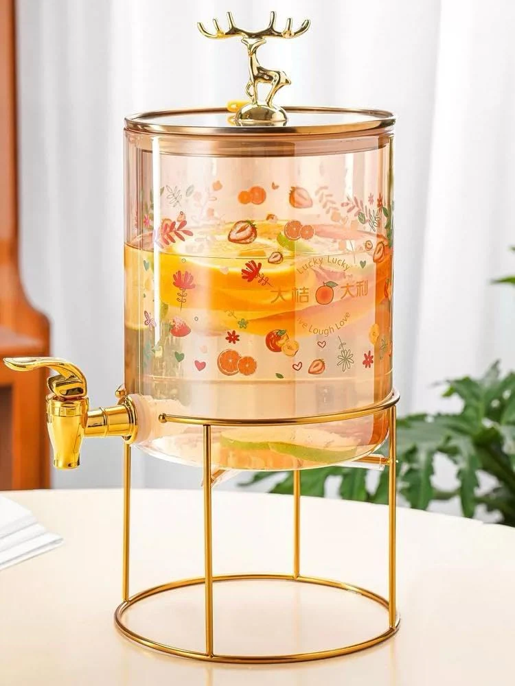 AM5390 Shine Max Glass Juice Dispenser - Gold, 3.6L - Image 5