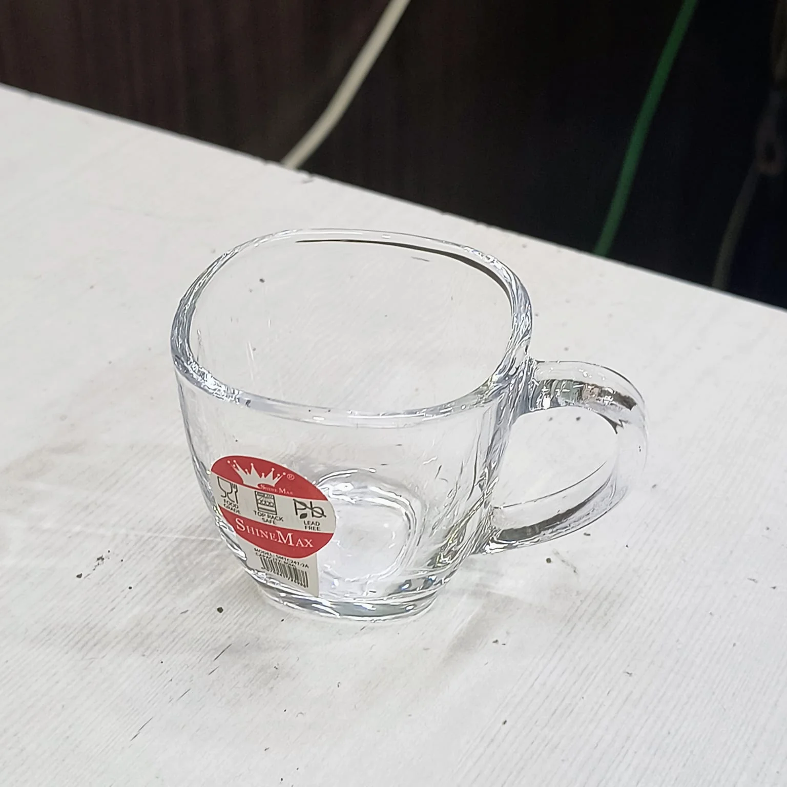 AM5398 Shine Max 6pc 80ml Coffee or Tea Cup Set Made of Glass - Image 6