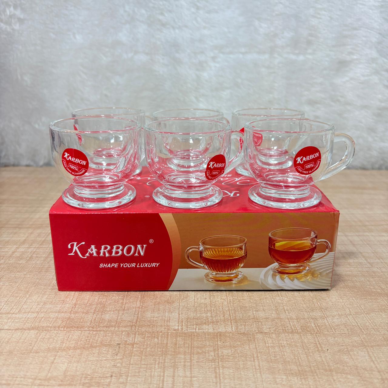 AM5380 Shine Max 6pc 80ml Coffee or Tea Cup Round Set Made of Glass - Image 7