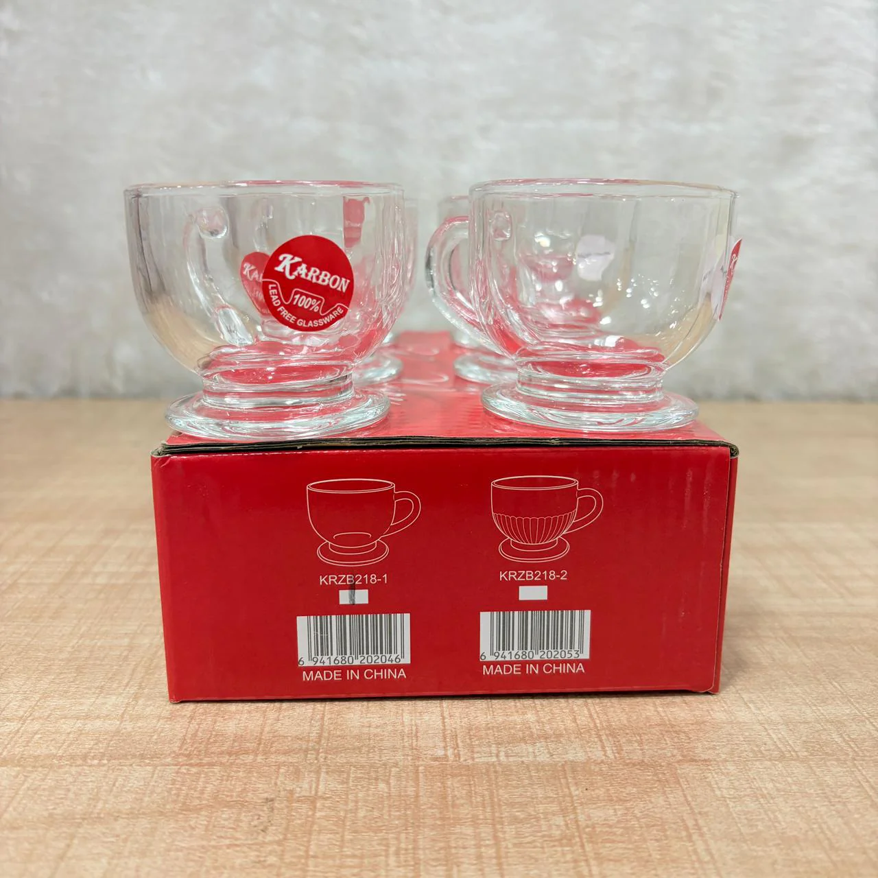 AM5380 Shine Max 6pc 80ml Coffee or Tea Cup Round Set Made of Glass - Image 8
