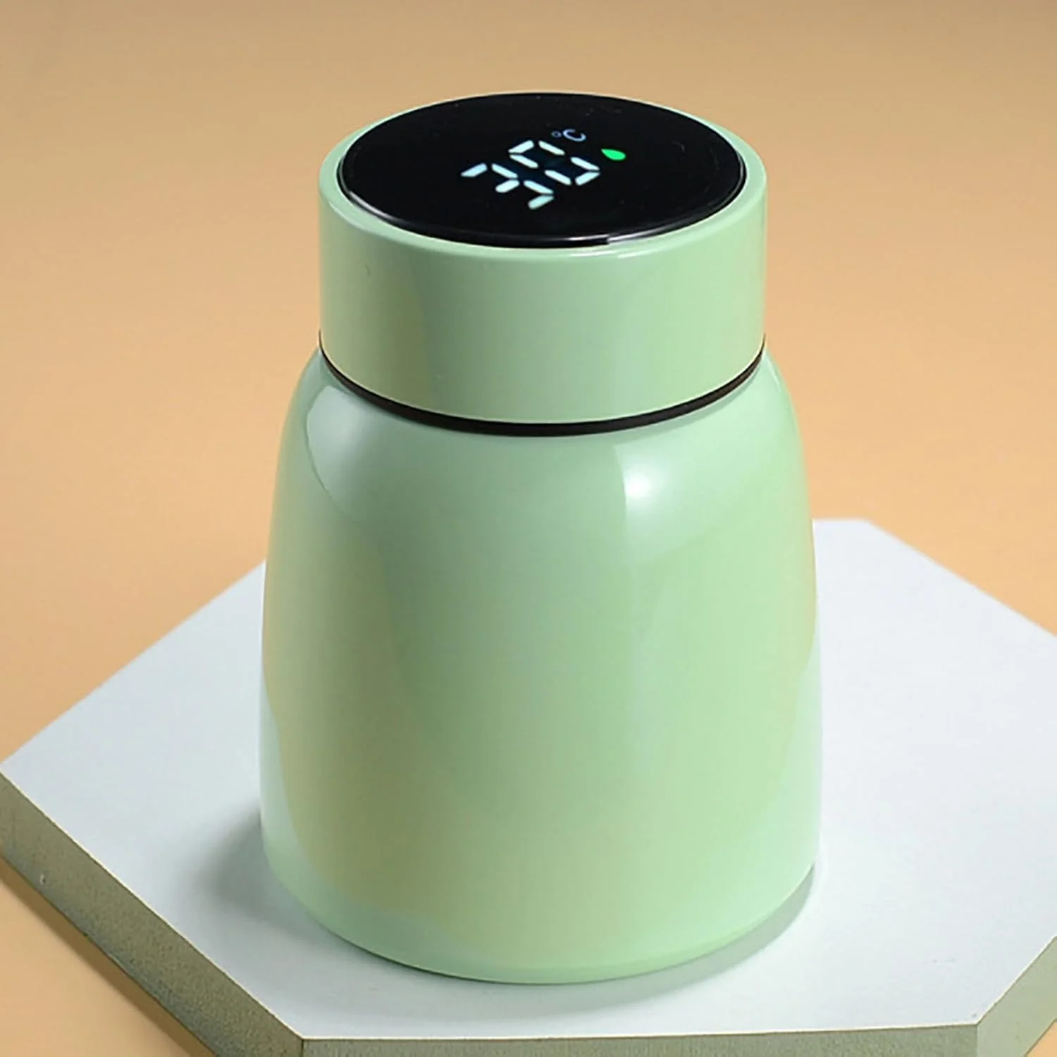 AM5399 Food Jar for Hot Food, Insulated Food Container with Temperature Display 300ml