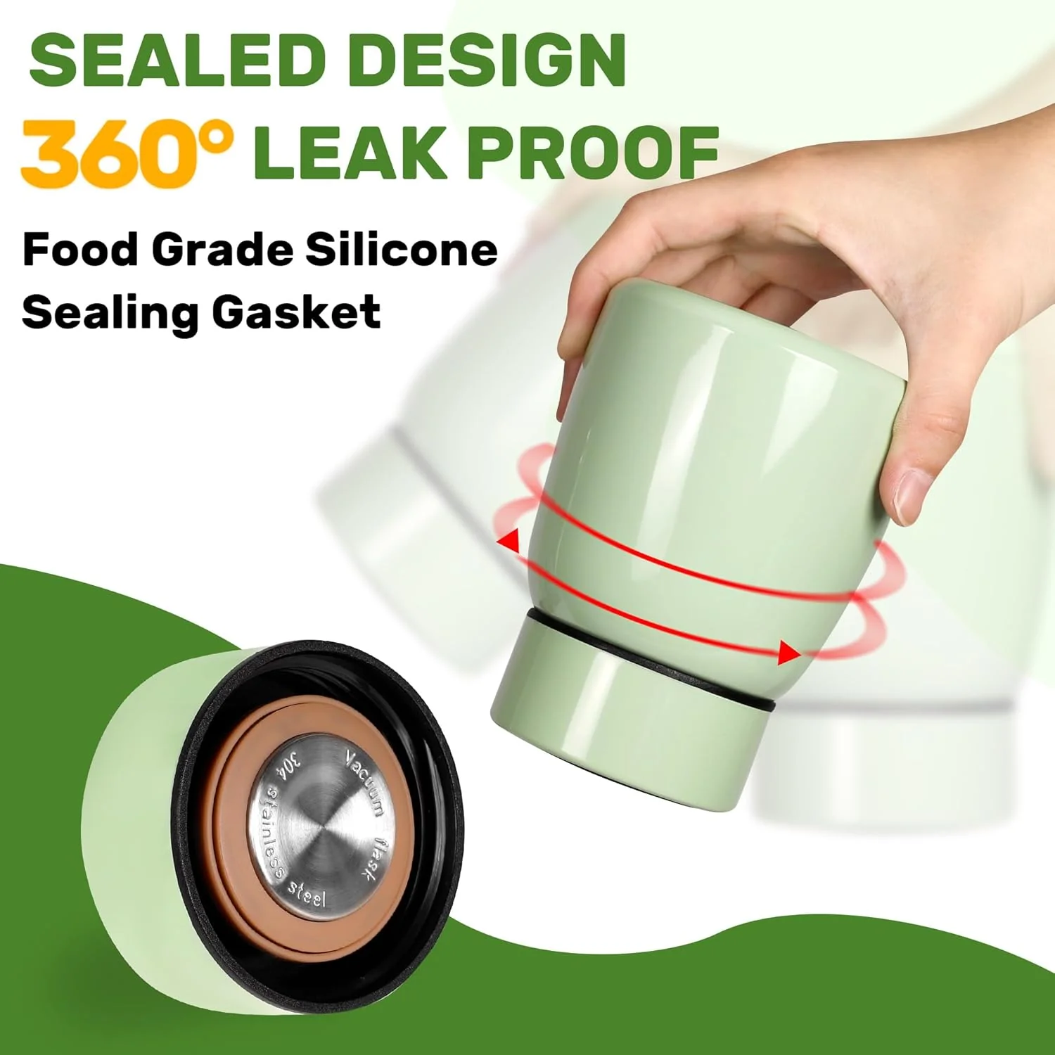 AM5399 Food Jar for Hot Food, Insulated Food Container with Temperature Display 300ml - Image 3