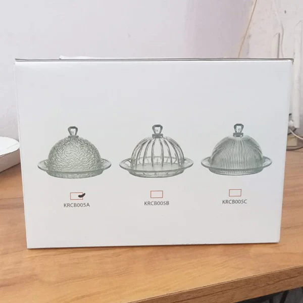 AM5402 Karbon Crystal Glass Cake Display Plate, Clear, Durable, crystal Design, Cake Stand - Image 6