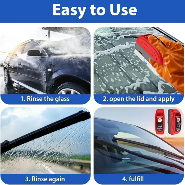 AM5406 Car Glass Oil Film Remover|Automotive Oil Film Cleaning Brush|Oil Film Cleaning Brush| Oil Film Remover for Car Window|Car Glass Oil Film Cleaner|Glass Oil Film Remover for Car - Image 2