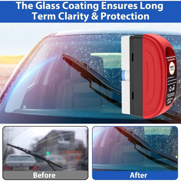 AM5406 Car Glass Oil Film Remover|Automotive Oil Film Cleaning Brush|Oil Film Cleaning Brush| Oil Film Remover for Car Window|Car Glass Oil Film Cleaner|Glass Oil Film Remover for Car - Image 4