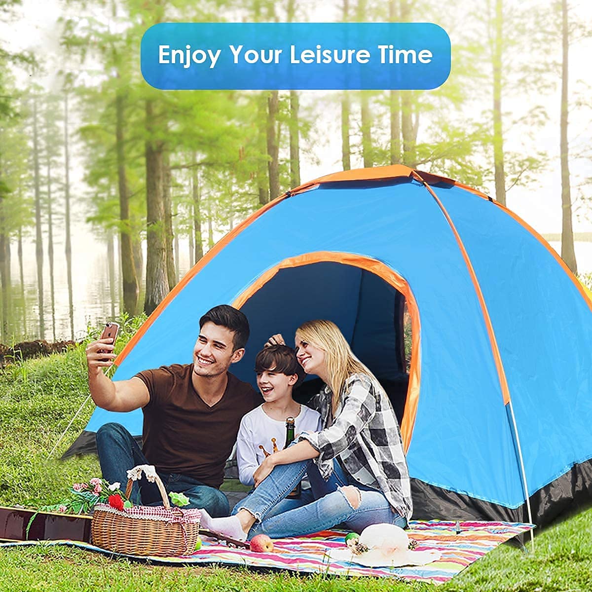 AM5409 Picnic Camping Portable Tent (6 Person) Velkro Polyester Waterproof 6 Person Tent - Image 2
