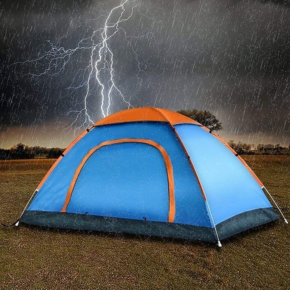 AM5409 Picnic Camping Portable Tent (6 Person) Velkro Polyester Waterproof 6 Person Tent - Image 4
