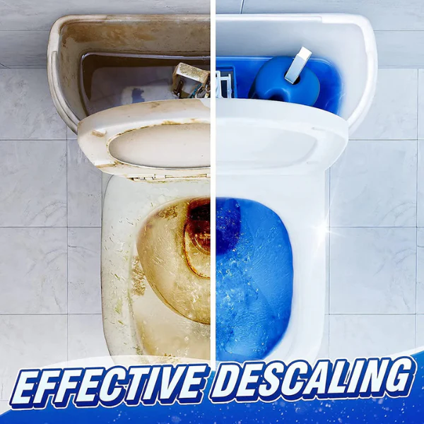 AM5410 Automatic Toilet Bowl Cleaner Tablets Stain Remover Bathroom Flush Tank Blue Tab Tablet(Pack of 10 Pcs, Color: Blue) - Image 2