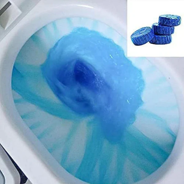 AM5410 Automatic Toilet Bowl Cleaner Tablets Stain Remover Bathroom Flush Tank Blue Tab Tablet(Pack of 10 Pcs, Color: Blue) - Image 3
