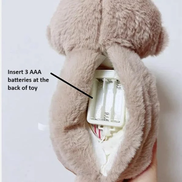 AM5412 Baby Soothing Music Tummy up Down with Light Breathing Teddy Bear Soft Toy Simulation Plush for Babies Kids Random Color - Image 4