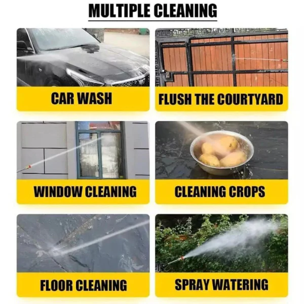 AM5420 Cordless Pressure Washer, 48V Battery Portable Handheld Car Cleaning Machine, 30Bar Pressure Water Spray Gun Pressure Washer Car Wash Spray Gun - Image 6