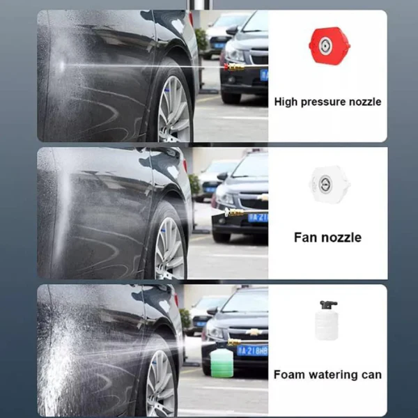 AM5420 Cordless Pressure Washer, 48V Battery Portable Handheld Car Cleaning Machine, 30Bar Pressure Water Spray Gun Pressure Washer Car Wash Spray Gun - Image 7