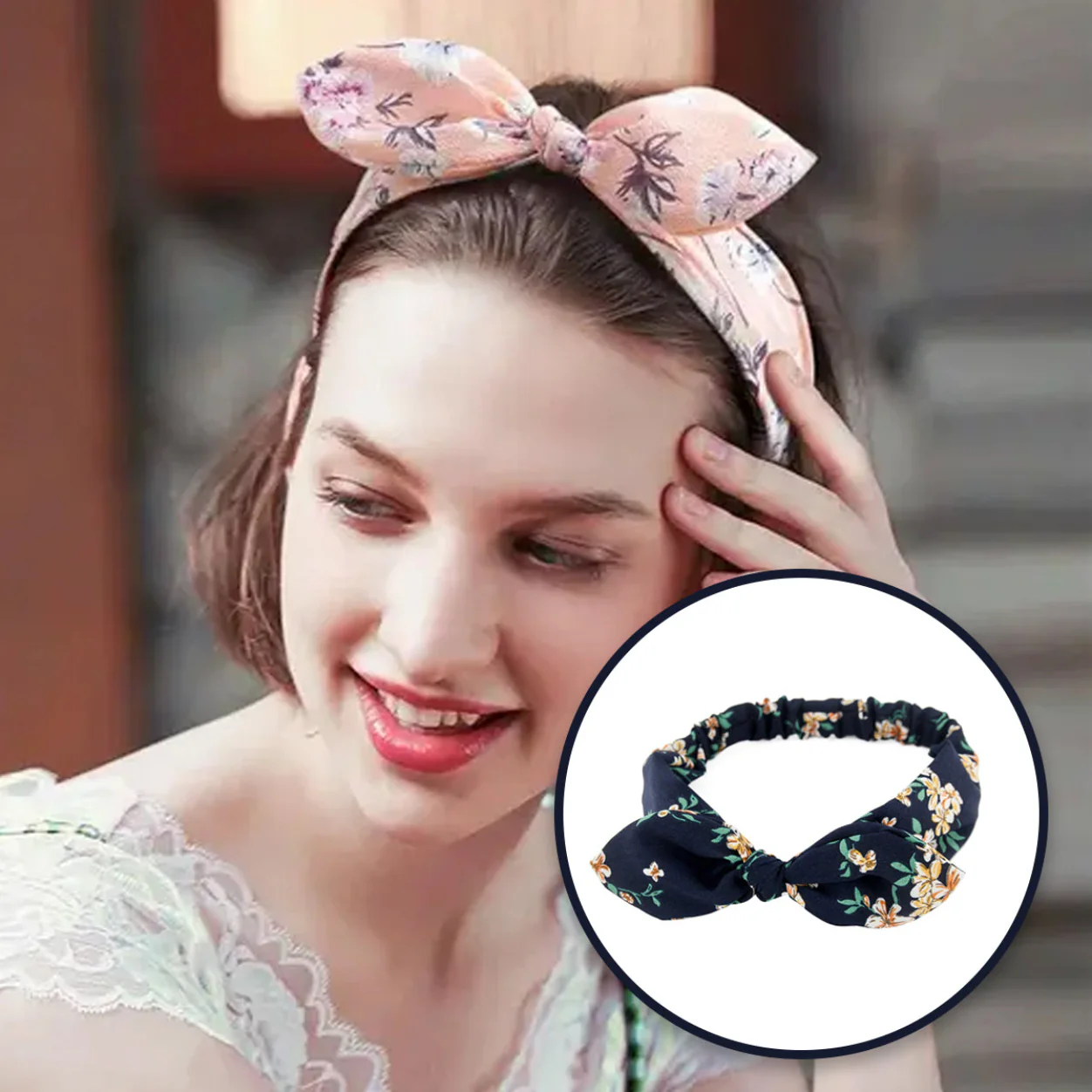 AM5426 Rabbit Ear Hair Band Multicolour 1pc