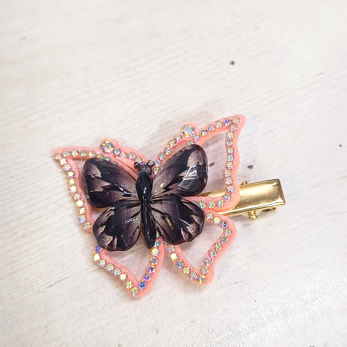 AM5428 Butterfly Hair clips with Flower and Butterfly Design 1pc - Image 4