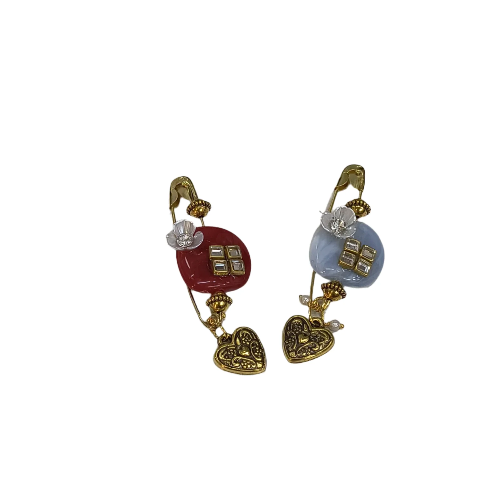 AM5429 Fancy Brooch And Saree Pin MultiColour 1pc - Image 3