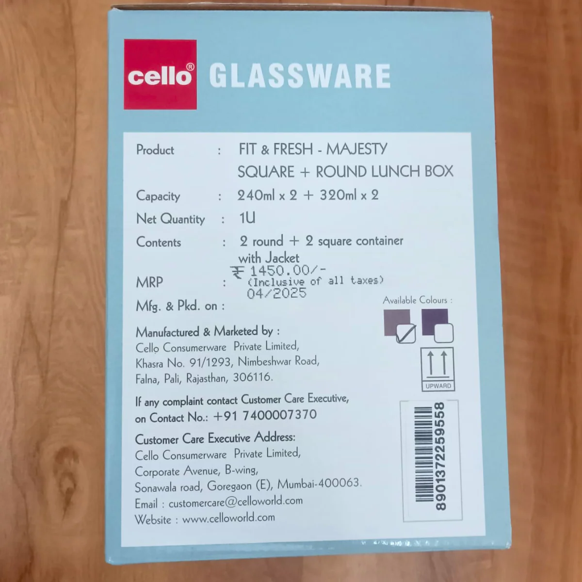AM5455 CELLO Majesty Glassy Square and Round Lunch Box Set of 4 with Jacket -Microwavable Borosilicate Glass - Leak Proof Design - Image 10