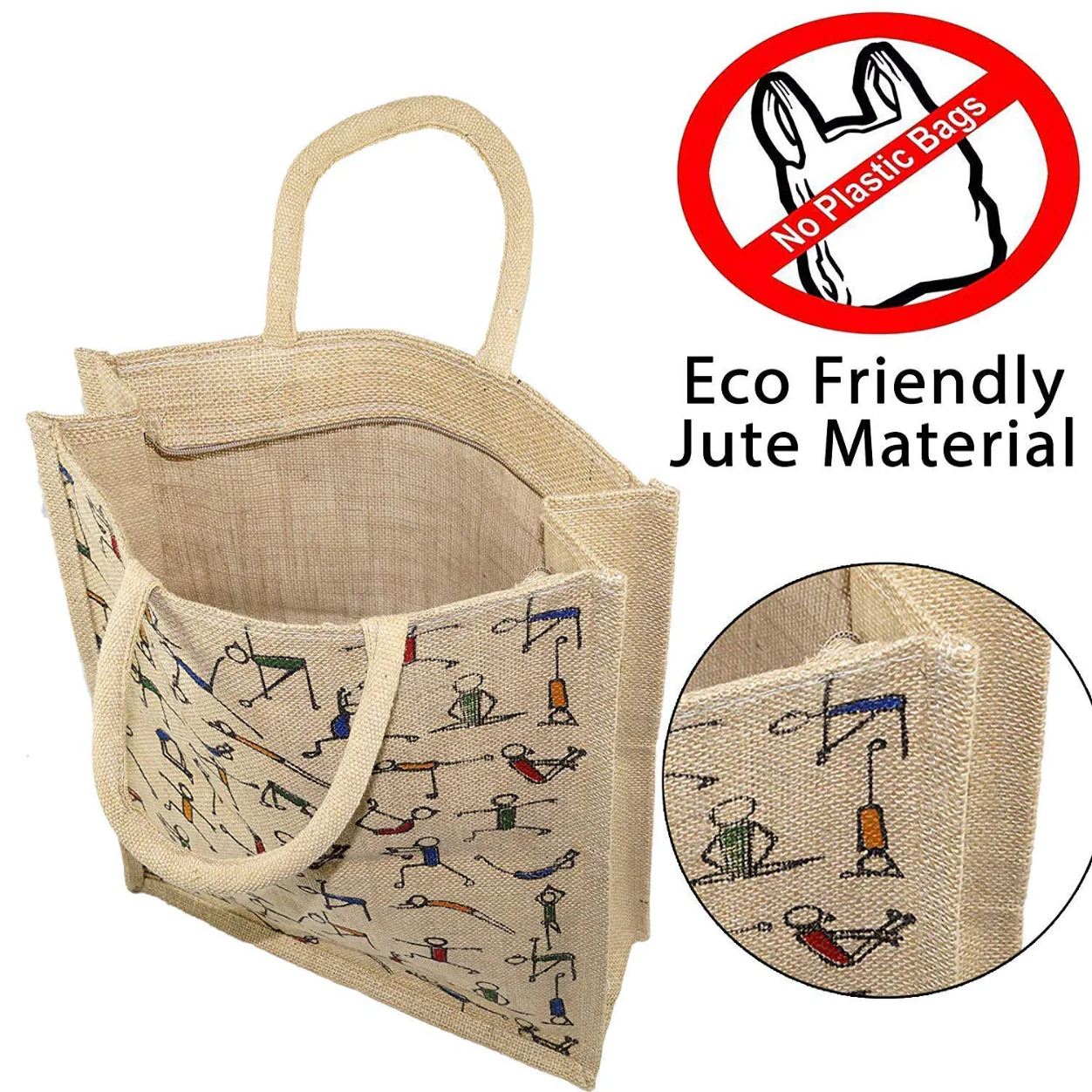 AM5470 Eco Friendly Reusable Jute Bag - Image 6