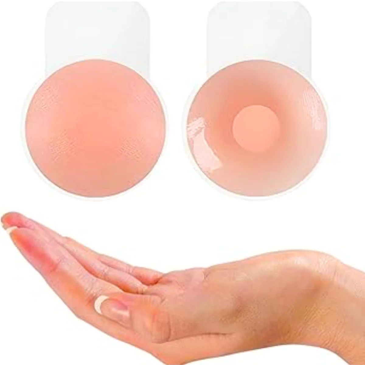 AM5486 Silicone Nipple Covers Breast Pasties No Bra Nipple Pasties Sticky Bra Petals for Modest Coverage Under Clothing-1 pair - Image 5