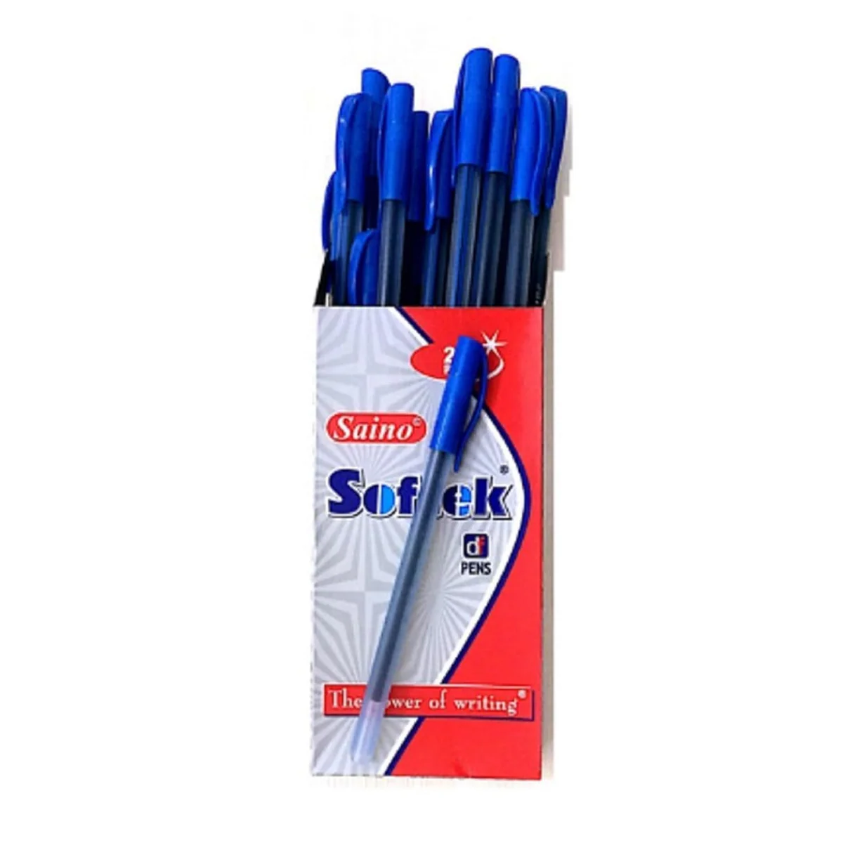 AM5499 Saino Softek Pens | 20 Pens | Blue Ink - Image 4
