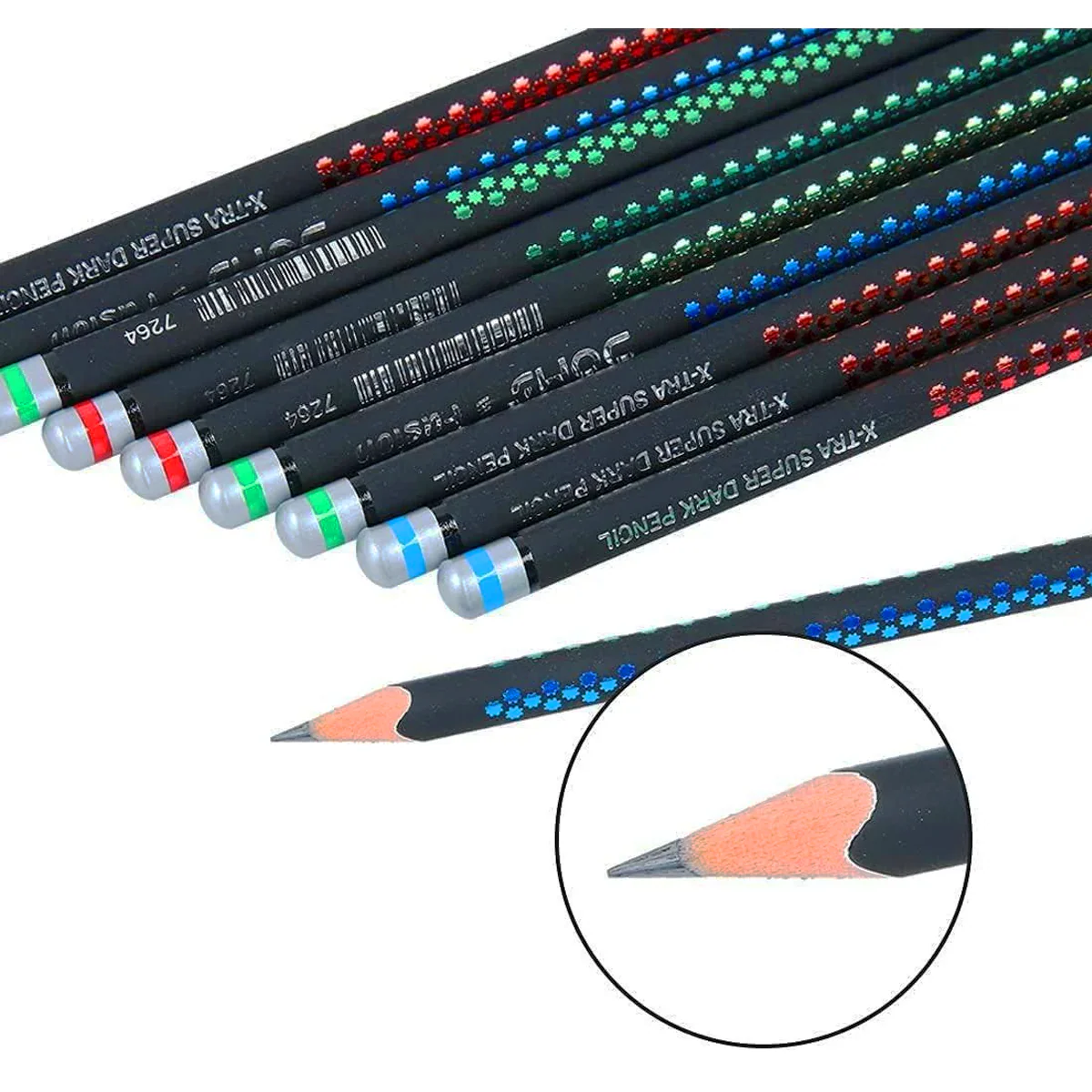 AM5507 Doms Graphite Fusion X-TRA Super Dark Pencils-10 pencils - Image 2