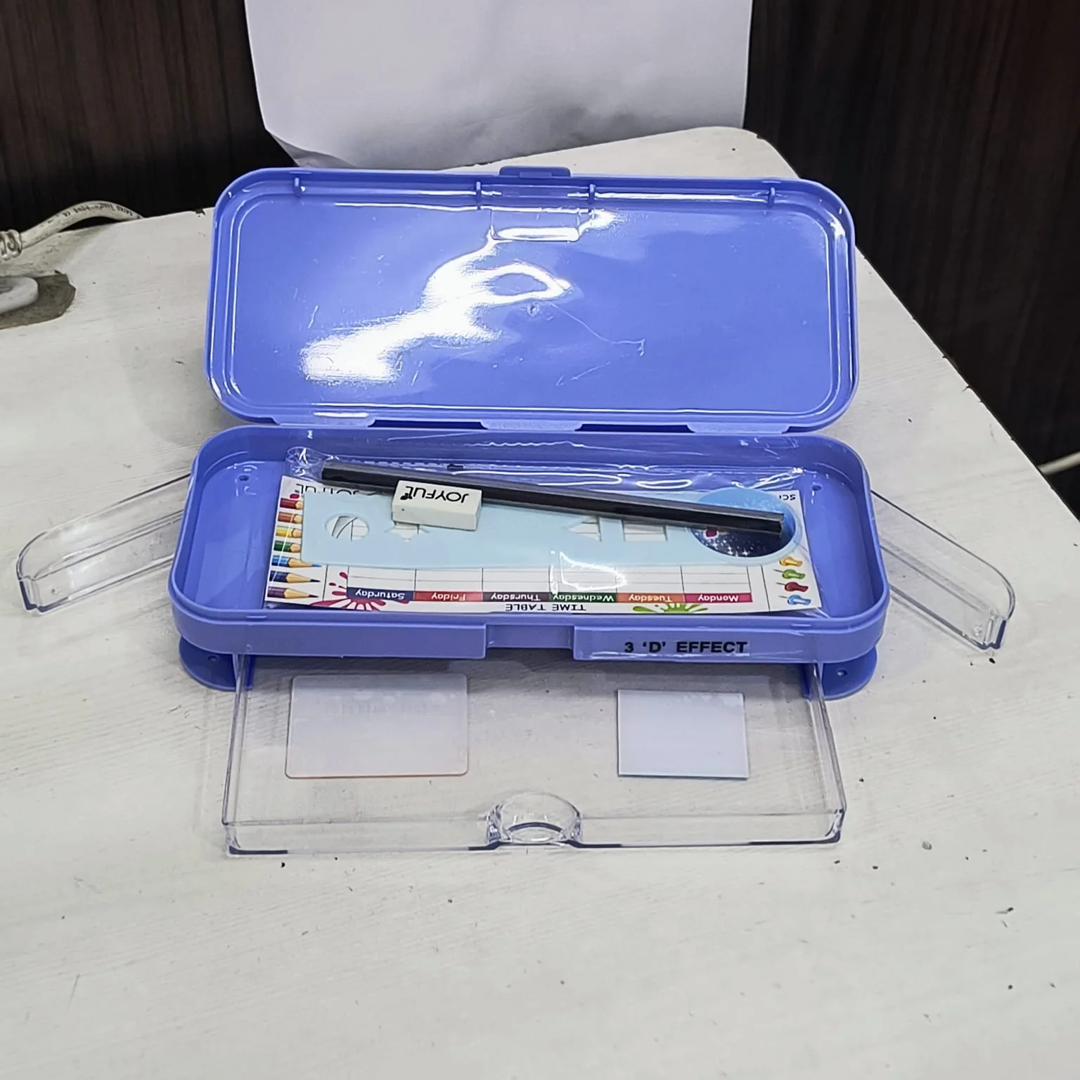 AM5537 Joyful Caliber 3D Theme Pencil Box with Stationary Kit - Image 6