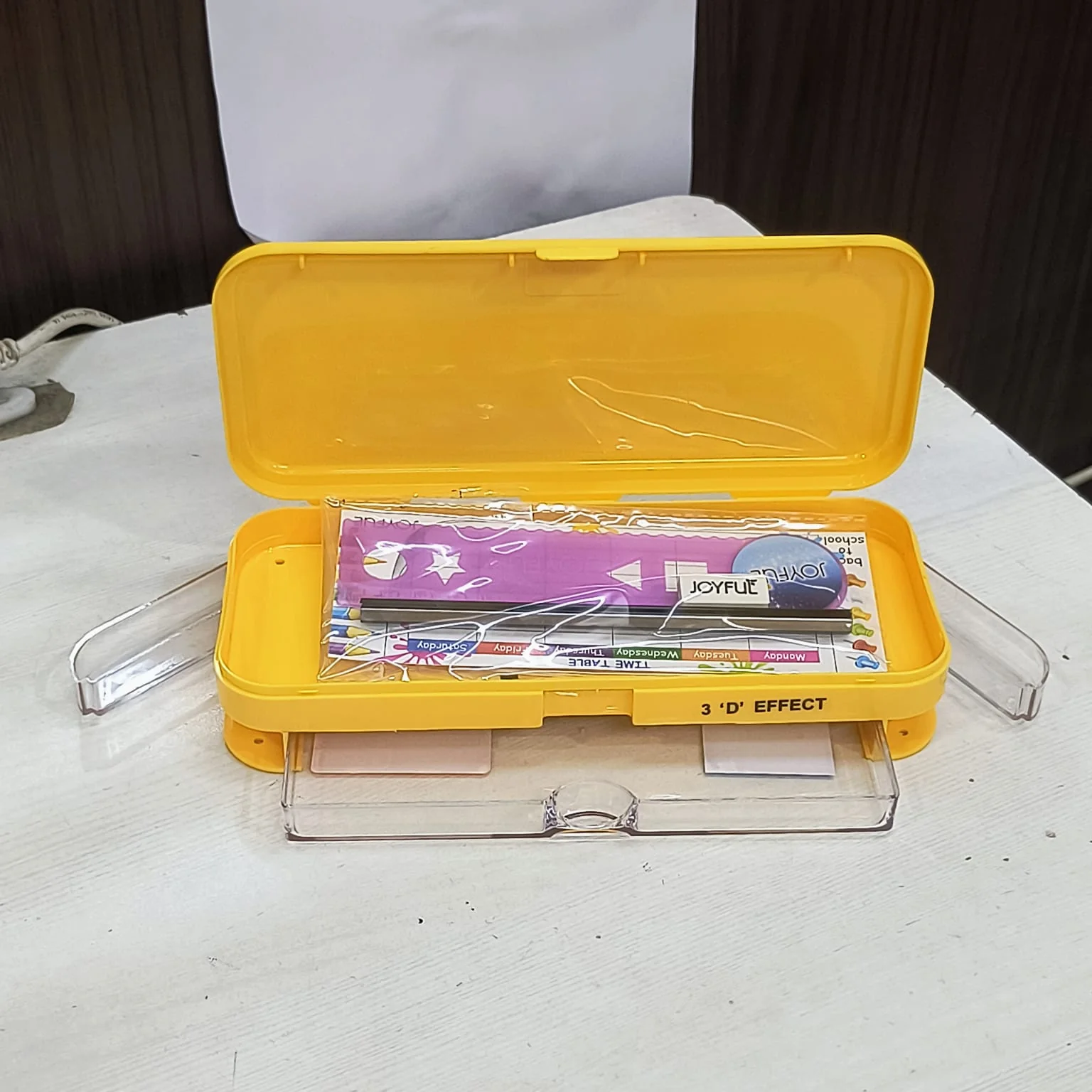 AM5537 Joyful Caliber 3D Theme Pencil Box with Stationary Kit - Image 9