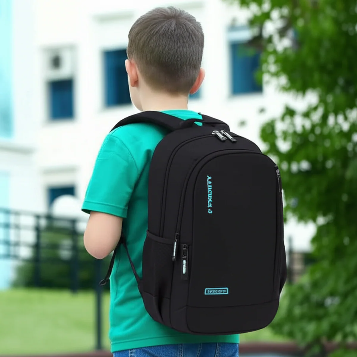 AM5571 Priority Unisex Black Bag| Backpack | School Bag | Office Bag | Travel Backpack | Laptop Bag - Image 2