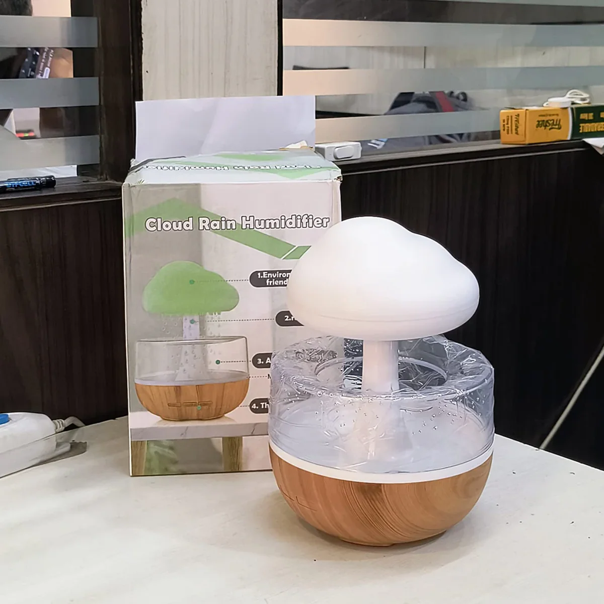 AM5583 Cloud Rain Diffuser, Snuggle Cloud, Light Humidifier - Image 10