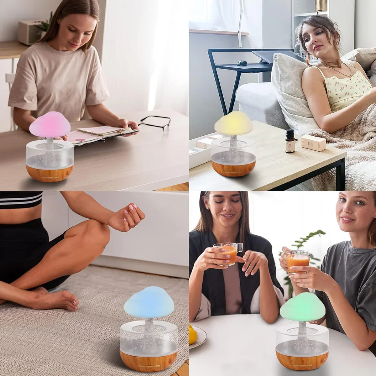 AM5583 Cloud Rain Diffuser, Snuggle Cloud, Light Humidifier - Image 5