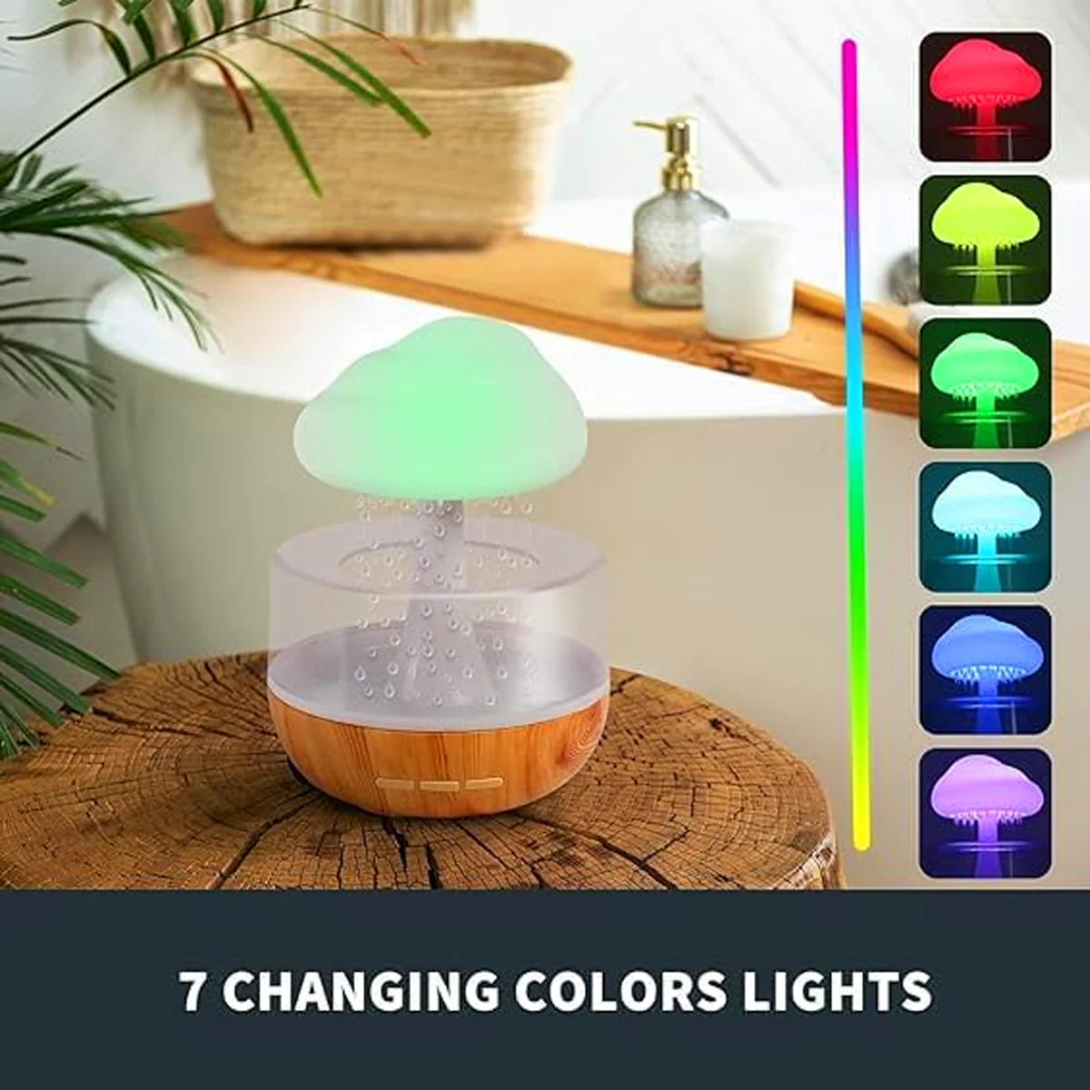 AM5583 Cloud Rain Diffuser, Snuggle Cloud, Light Humidifier - Image 7