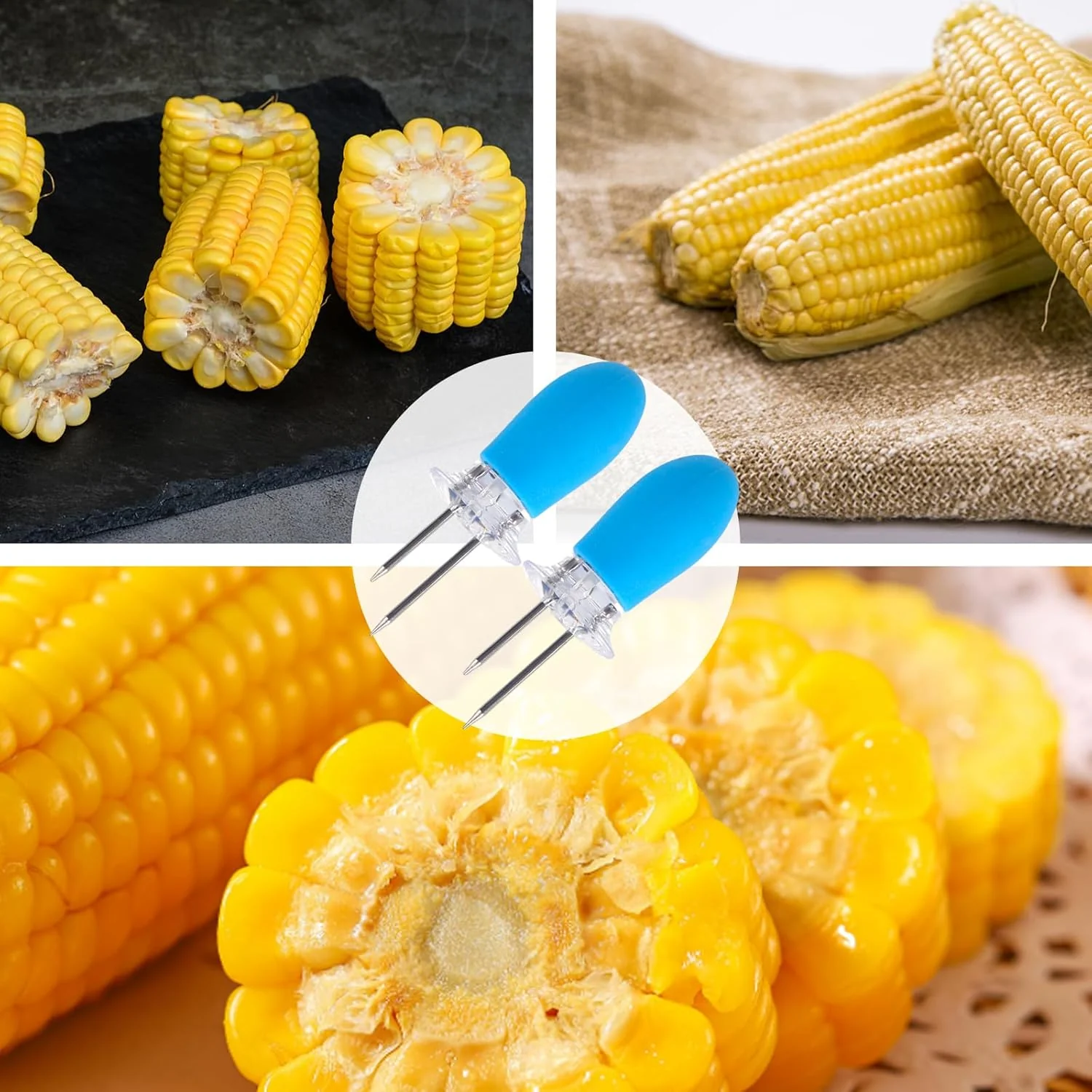 AM5590 Stainless Steel Corn Cob Holders Reusable 2pcs - Image 8
