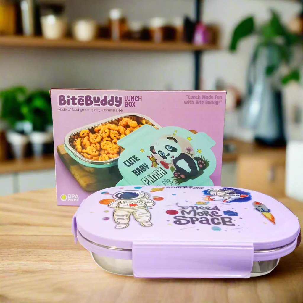 AM5593 Bitebuddy Stainless Steel Lunch Box for Kids - Image 4