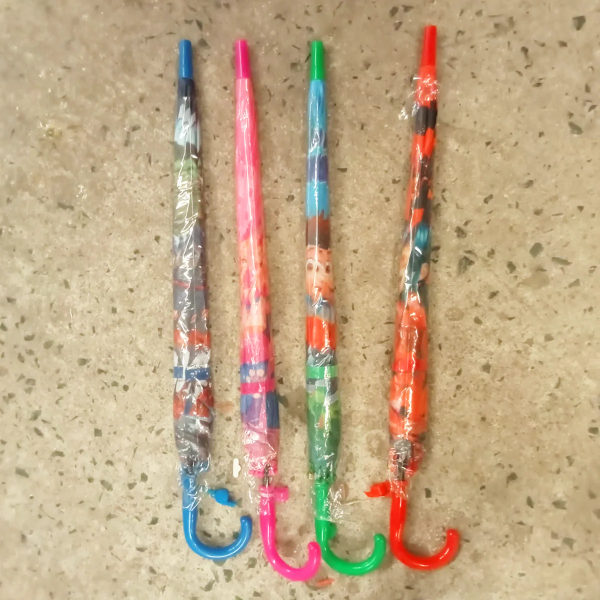 AM5605 3D Printed Unique & Multi Design Cartoon Printed Folding Sun Protection Umbrella with Whistle Auto Open Kids Boys Girls (Multicolor) - Image 11