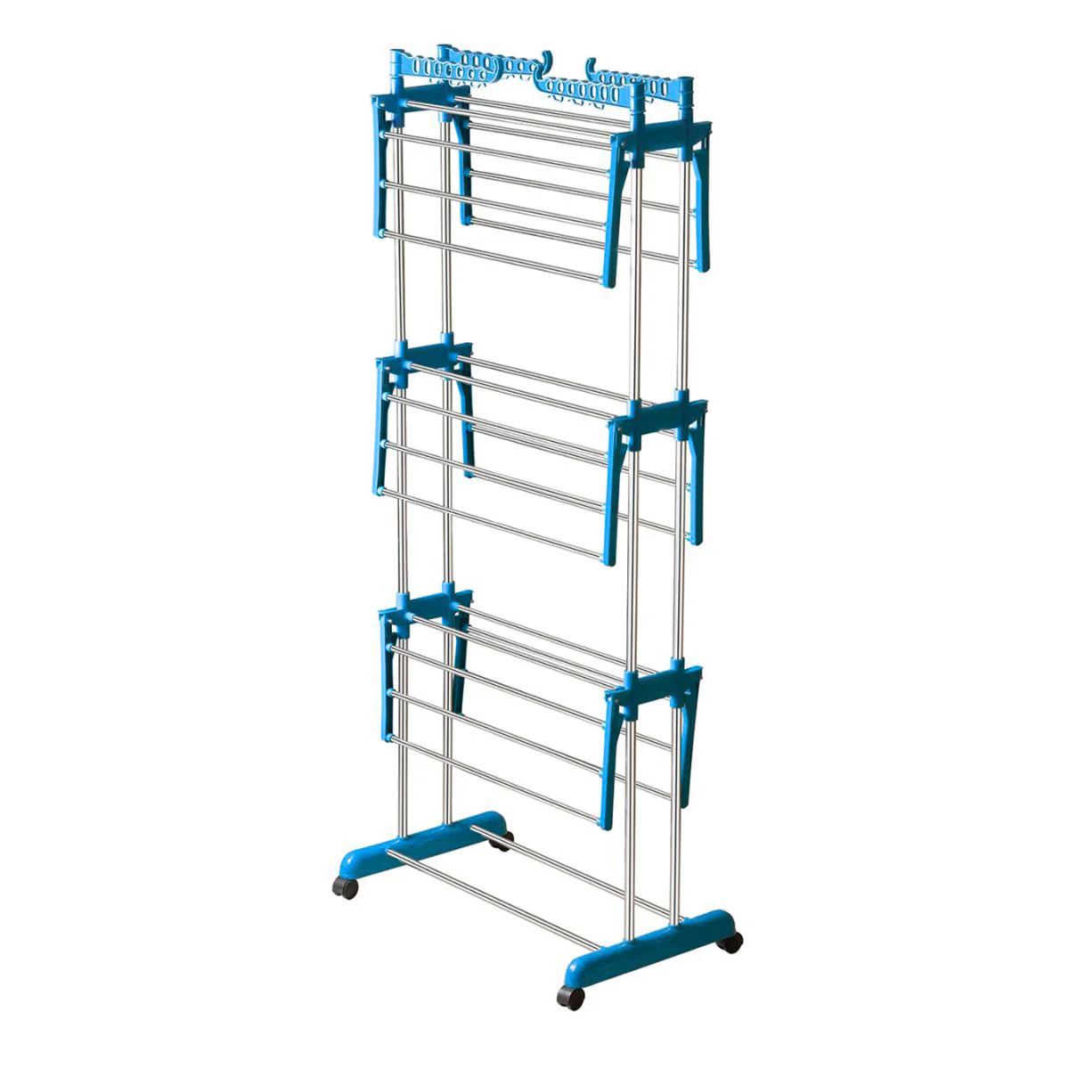 AM5609 NPDP Modular 3 Layer Clothes Stand - Case Steel Dryer Rack for Indoor, Outdoor, Balcony - Image 4