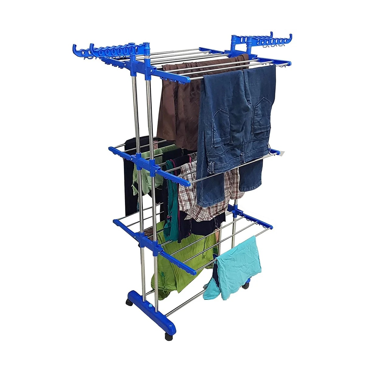 AM5609 NPDP Modular 3 Layer Clothes Stand - Case Steel Dryer Rack for Indoor, Outdoor, Balcony - Image 5