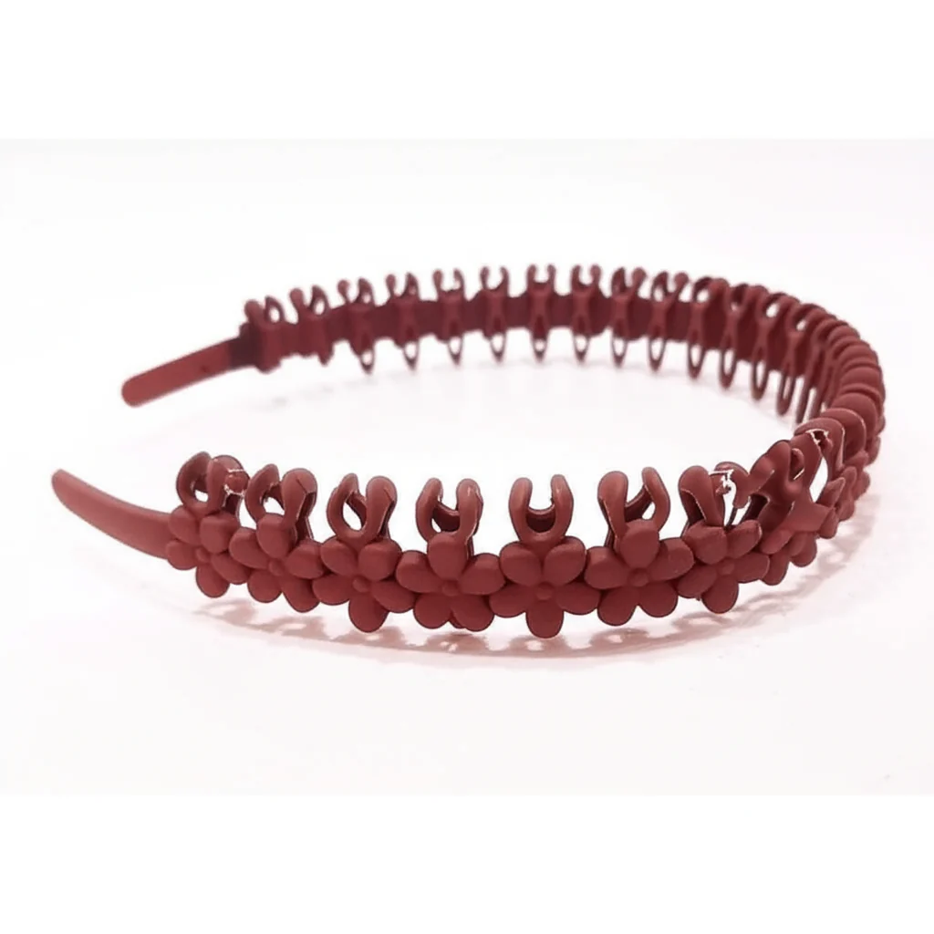 AM5618 Plastic Cute Flower Headbands for Women Girls (Multicolour) - Image 3