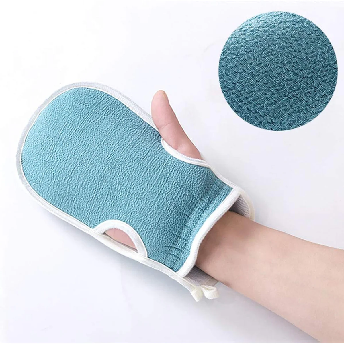 AM5638 3 PCS Bathing Exfoliating Set (MultiColour) - Back Scrubber exfoliating gloves - Easy to clean For Men And Women (Set of 1) - Image 5