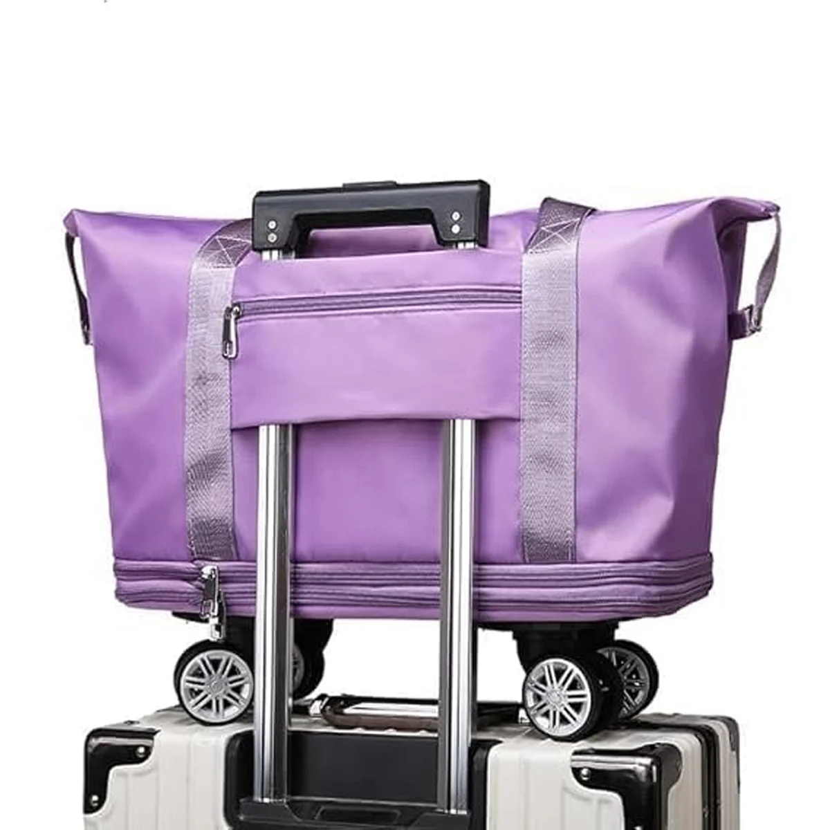 AM5643 Duffle Trolley Bag with Wheels, Expandable Foldable Luggage Bag for Travel (Multicolour) - Image 6