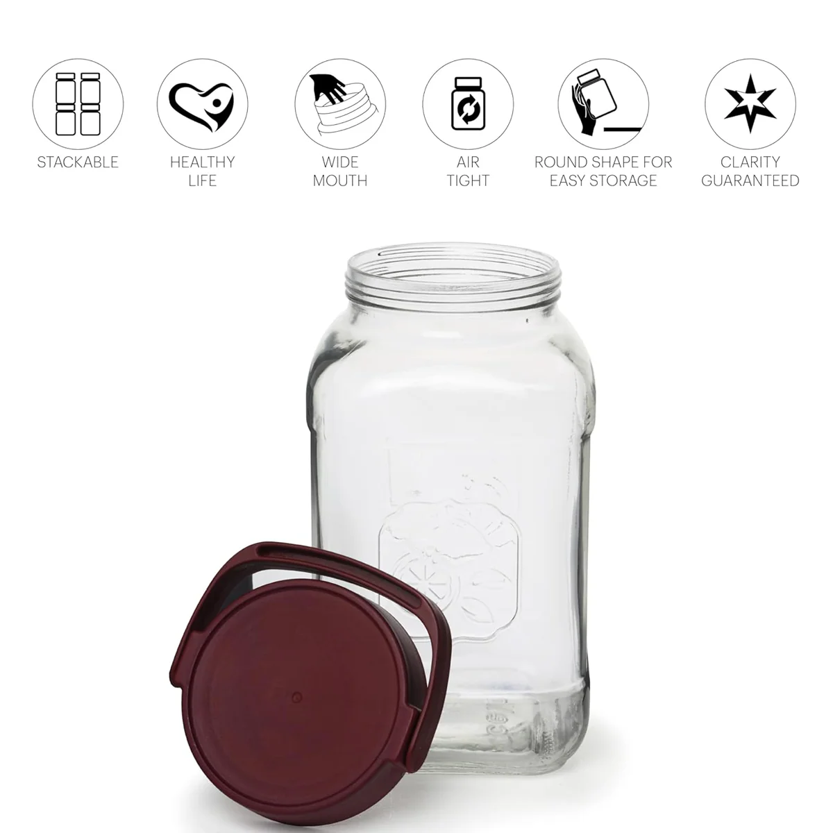 AM5646 Cello Classic Canister Glass Jar - 3600 ml - Image 4