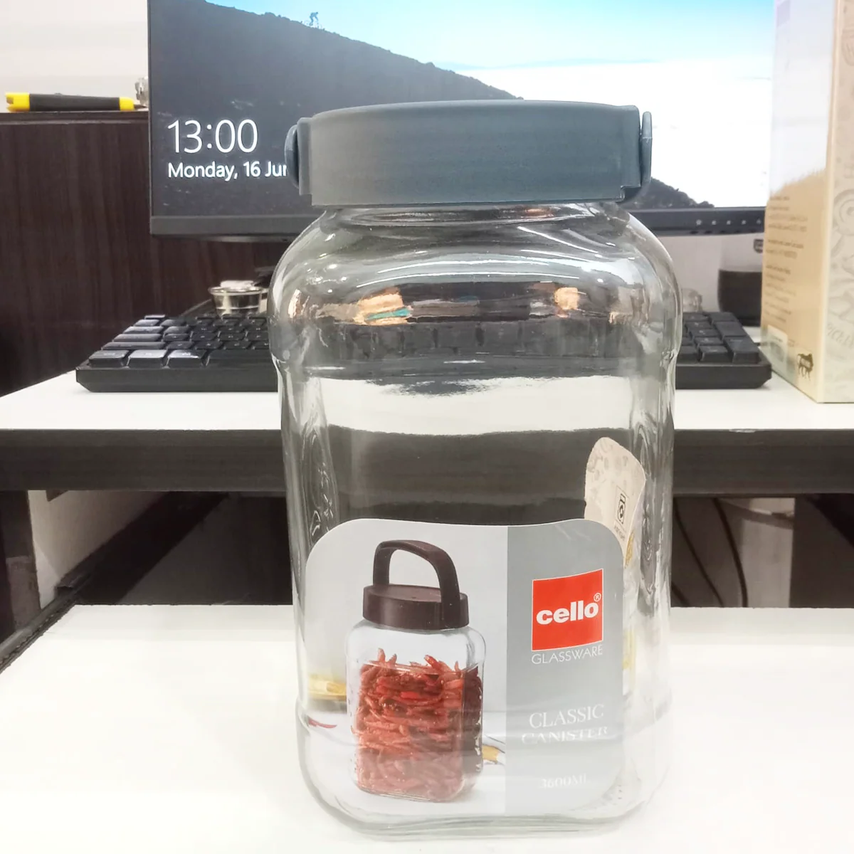 AM5646 Cello Classic Canister Glass Jar - 3600 ml - Image 6