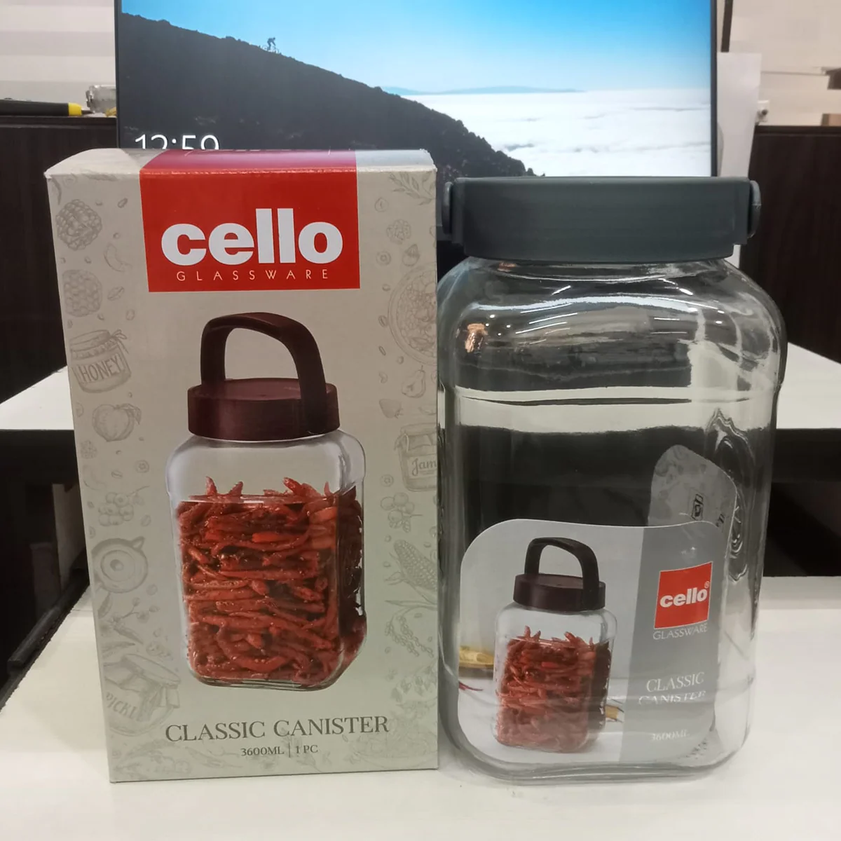 AM5646 Cello Classic Canister Glass Jar - 3600 ml - Image 8