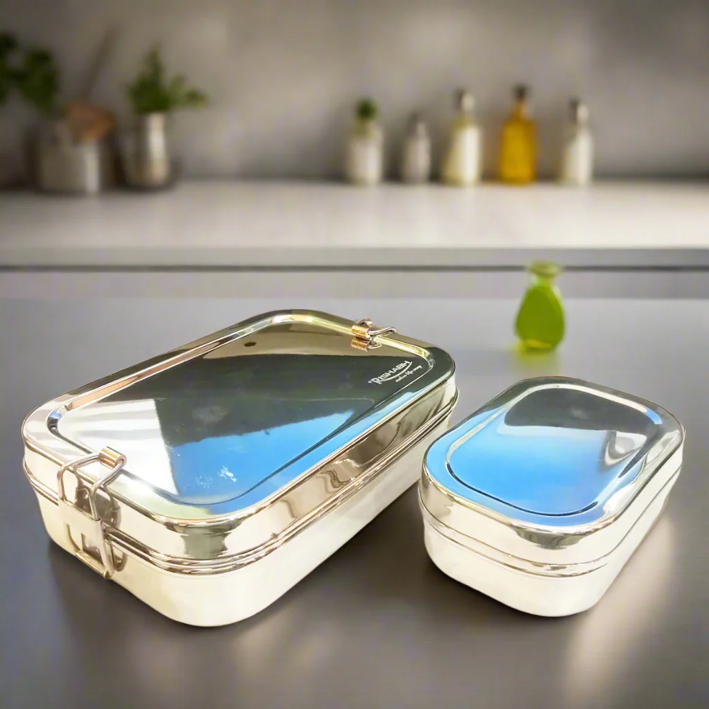 AM5650 Rishabh Stainless Steel (Santos) Lunchbox for School and Office - Image 4