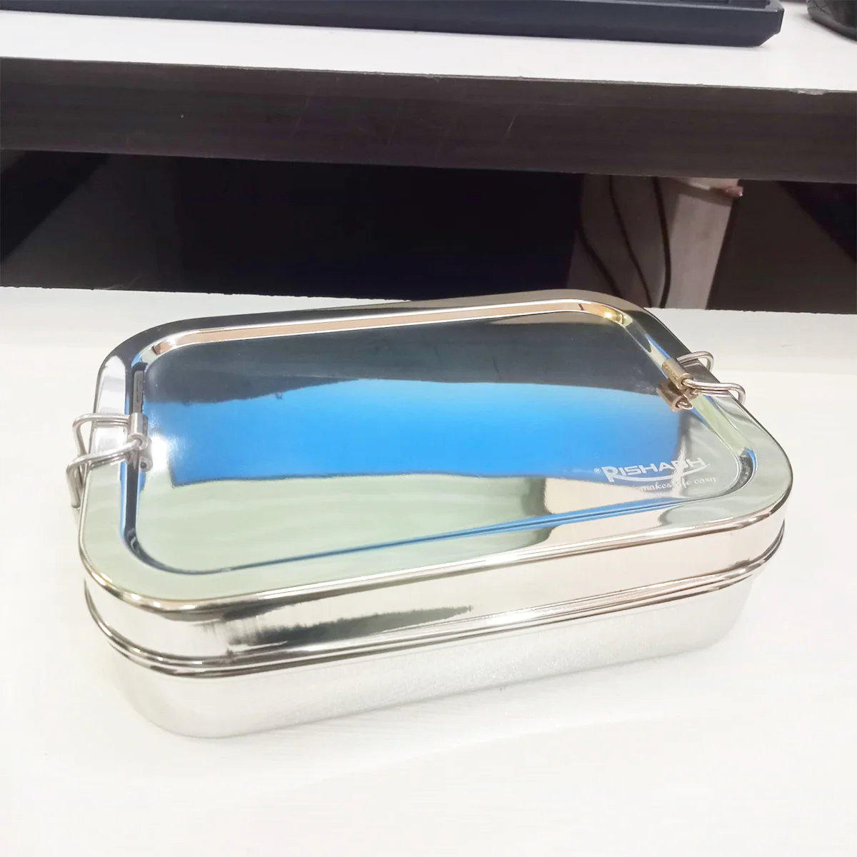 AM5650 Rishabh Stainless Steel (Santos) Lunchbox for School and Office - Image 6