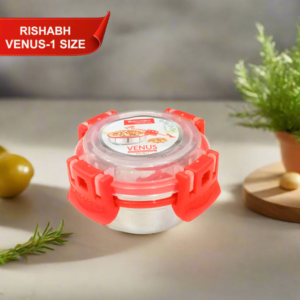 AM5656 Rishabh Venus-1 Size Air-Tight & Leak Proof Stainless Steel Container
