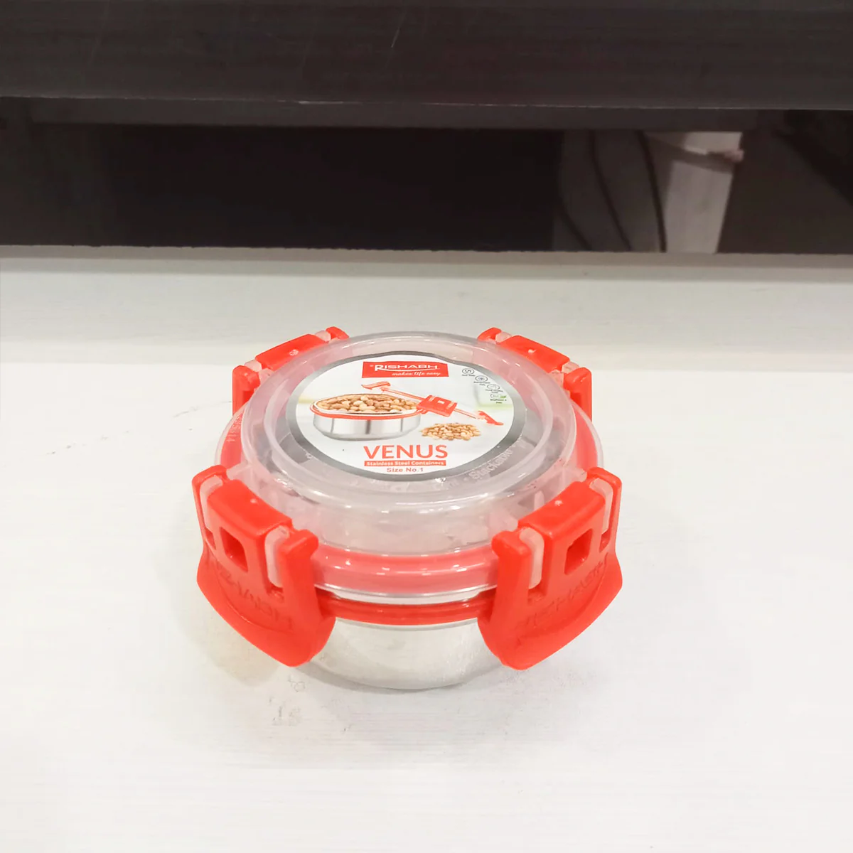AM5656 Rishabh Venus-1 Size Air-Tight & Leak Proof Stainless Steel Container - Image 4