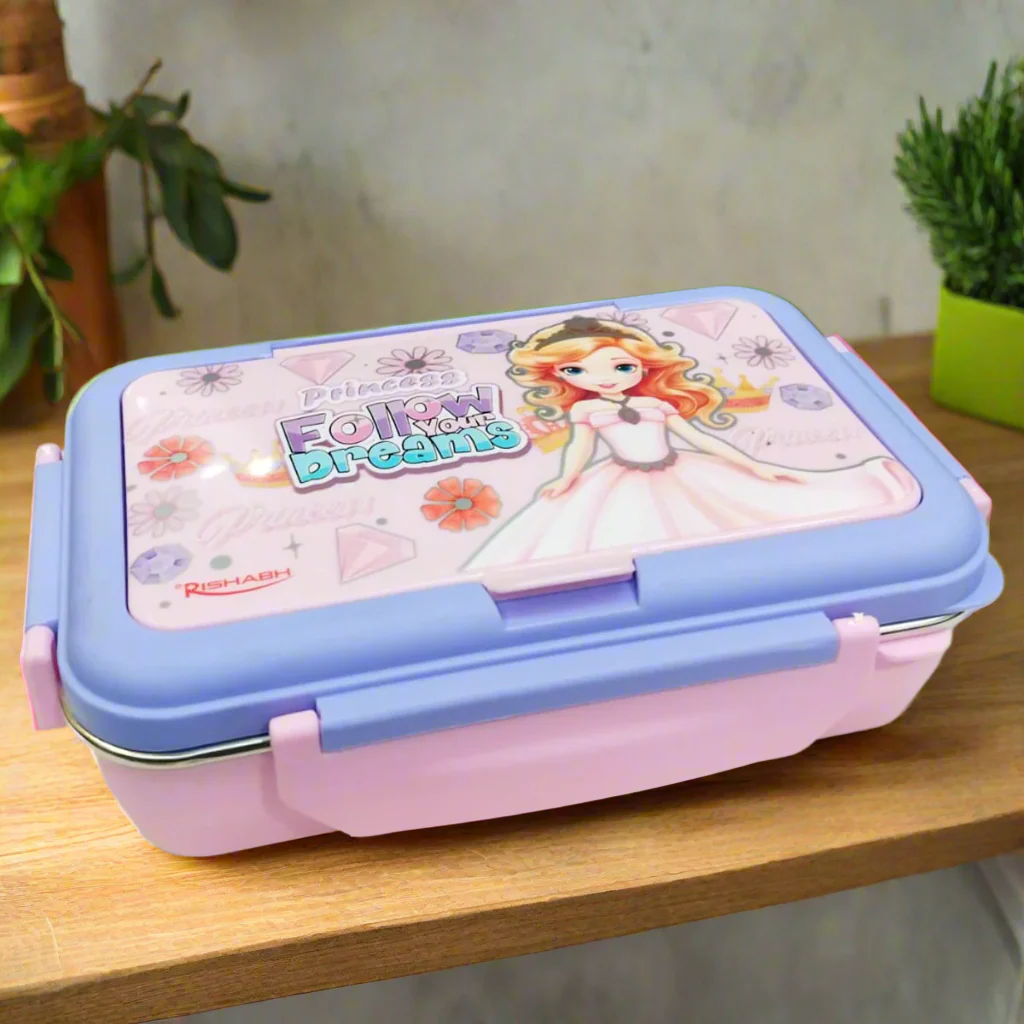 AM5662 Rishabh Steel Brunch 3 Delight Lunchbox for School and Office - Image 3