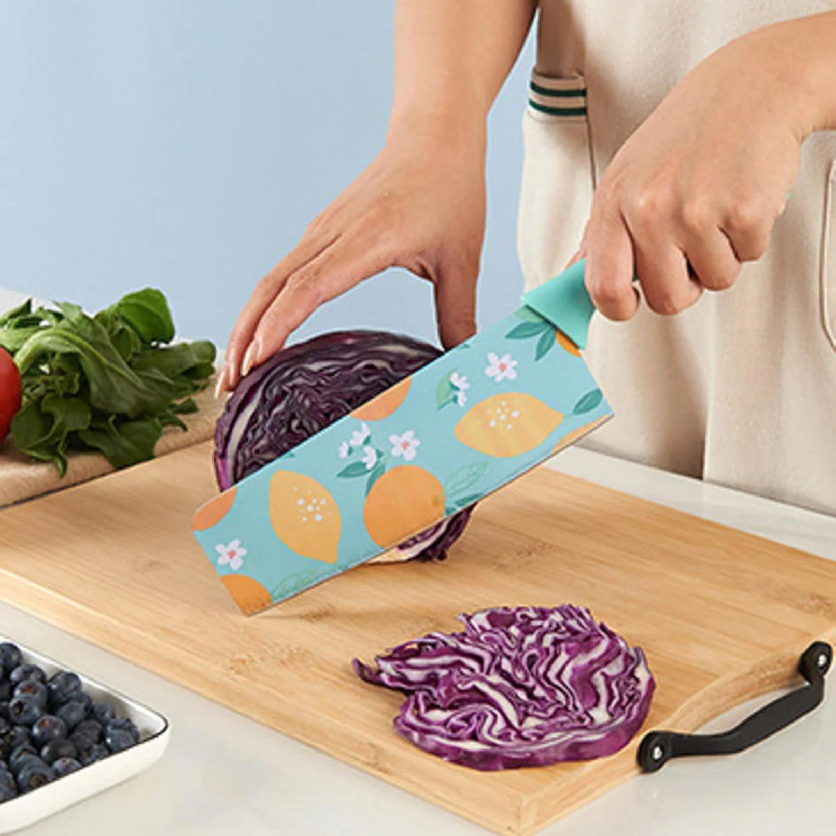 AM5667 Stainless Steel Large Knife Color Printed , Chef's & Cleaver Kitchen Knife - Image 2
