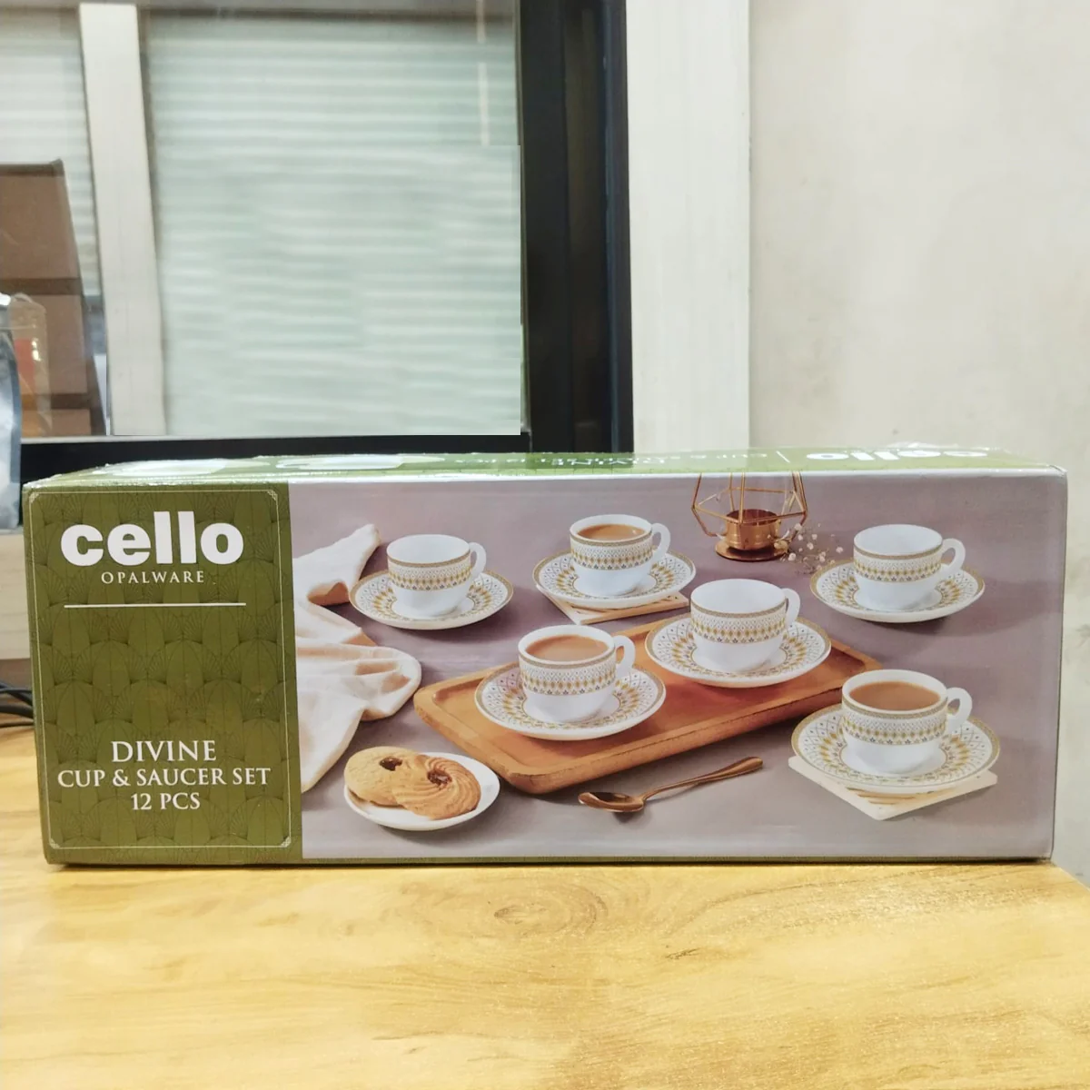 AM5671 Cello Divine Costa Multi-Design Cup & Saucer (Set of 6 Pcs) - Image 6
