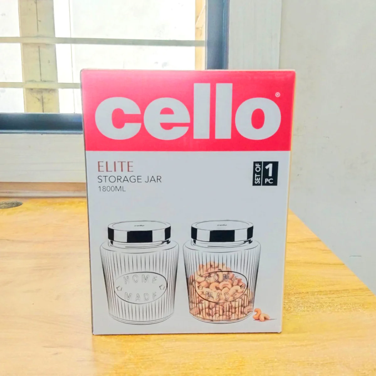AM5675 CELLO Elite Storage Glass Jar 1800Ml - Image 5